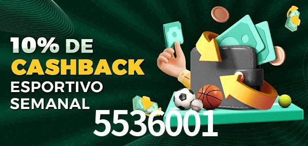 10% de bônus de cashback na 5536001